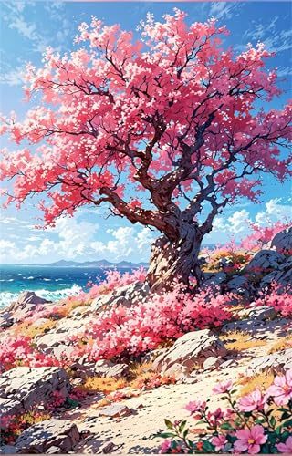Puzzle 500 Teile Rosa Blumenbaum 52 x 38 cm Puzzles für Erwachsene Herausforderndes Rätsel Lernspiel für Die Ganze Familie Geschenke für Frauen Männer 500 Teile Puzzle Puzzle 500 Teile Rosa Blumenbaum 52 x 38 cm Puzzles für Erwachsene Herausforderndes Rätsel Lernspiel für Die Ganze Familie Geschenke für Frauen Männer 500 Teile Puzzle von QiHon