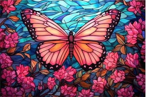 Puzzle 500 Teile Rosa Schmetterlingsblume 52 x 38 cm Puzzles für Erwachsene Herausforderndes Rätsel Lernspiel für Die Ganze Familie Geschenke für Frauen Männer 500 Teile Puzzle Puzzle 500 Teile Rosa Schmetterlingsblume 52 x 38 cm Puzzles für Erwachsene Herausforderndes Rätsel Lernspiel für Die Ganze Familie Geschenke für Frauen Männer 500 Teile Puzzle von QiHon
