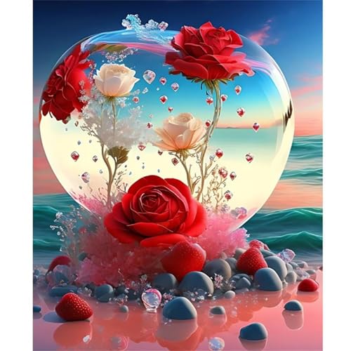 Puzzle 500 Teile Strand der Roten Rosen, Puzzle Erwachsene 52 x 38 cm, Herausforderndes Rätsel, Puzzlespiele für Die Ganze Familie, Klassische Puzzles für Erwachsene 500 Teile Puzzle 500 Teile Strand der Roten Rosen, Puzzle Erwachsene 52 x 38 cm, Herausforderndes Rätsel, Puzzlespiele für Die Ganze Familie, Klassische Puzzles für Erwachsene 500 Teile von QiHon