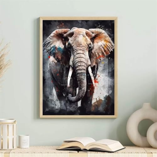 Puzzle 500 Teile Tier Elefant, Puzzle Erwachsene 52 x 38 cm, Herausforderndes Rätsel, Puzzlespiele für Die Ganze Familie, Klassische Puzzles für Erwachsene 500 Teile von QiHon