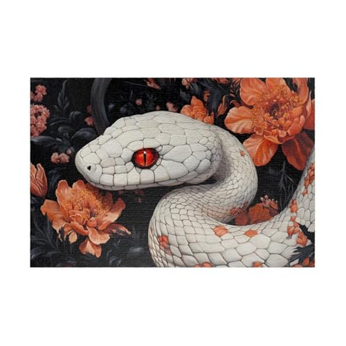 Puzzle 500 Teile Tier Schlange Blume 52 x 38 cm Puzzles für Erwachsene Herausforderndes Rätsel Lernspiel für Die Ganze Familie Geschenke für Frauen Männer 500 Teile Puzzle Puzzle 500 Teile Tier Schlange Blume 52 x 38 cm Puzzles für Erwachsene Herausforderndes Rätsel Lernspiel für Die Ganze Familie Geschenke für Frauen Männer 500 Teile Puzzle von QiHon