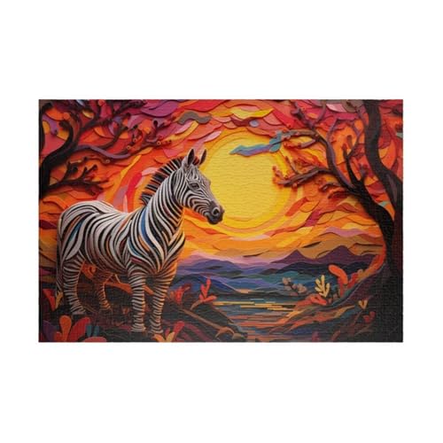 Puzzle 500 Teile Tier Zebra 52 x 38 cm Puzzles für Erwachsene Herausforderndes Rätsel Lernspiel für Die Ganze Familie Geschenke für Frauen Männer 500 Teile Puzzle Puzzle 500 Teile Tier Zebra 52 x 38 cm Puzzles für Erwachsene Herausforderndes Rätsel Lernspiel für Die Ganze Familie Geschenke für Frauen Männer 500 Teile Puzzle von QiHon