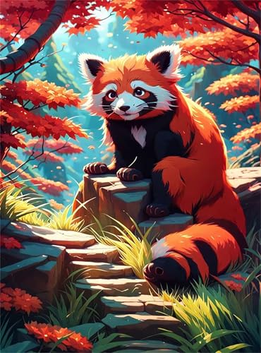 Puzzle 70 Teile Erwachsene Baum Kleiner Panda 20 x 15 cm Puzzles für Erwachsene Pädagogisches Spiel Herausforderung Spielzeug Impossible Puzzle 70 Teile Puzzles von QiHon