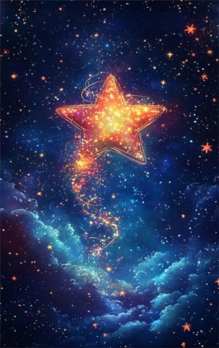 Puzzle 70 Teile Erwachsene Blauer Sternenhimmel Sterne 20 x 15 cm Puzzles für Erwachsene Pädagogisches Spiel Herausforderung Spielzeug Impossible Puzzle 70 Teile Puzzles von QiHon