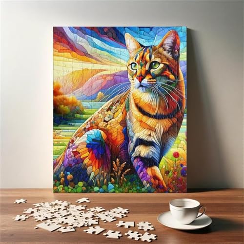 Puzzle 70 Teile Erwachsene Farbiges Glas Katze 20 x 15 cm Puzzles für Erwachsene Pädagogisches Spiel Herausforderung Spielzeug Impossible Puzzle 70 Teile Puzzles Puzzle 70 Teile Erwachsene Farbiges Glas Katze 20 x 15 cm Puzzles für Erwachsene Pädagogisches Spiel Herausforderung Spielzeug Impossible Puzzle 70 Teile Puzzles von QiHon