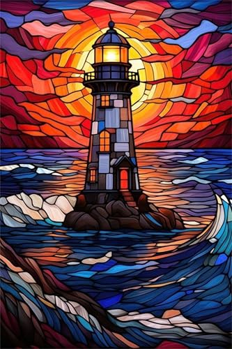 Puzzle 70 Teile Erwachsene Leuchttürme 20 x 15 cm Puzzles für Erwachsene Pädagogisches Spiel Herausforderung Spielzeug Impossible Puzzle 70 Teile Puzzles von QiHon