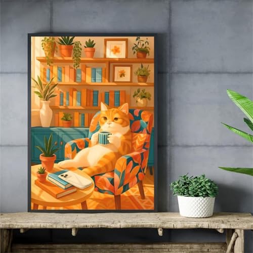 Puzzle 70 Teile Erwachsene Niedliche Cartoon Katze 20 x 15 cm Puzzles für Erwachsene Pädagogisches Spiel Herausforderung Spielzeug Impossible Puzzle 70 Teile Puzzles von QiHon