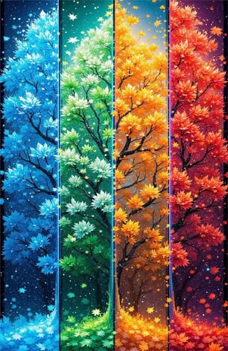 Puzzle 70 Teile Erwachsene Vier Jahreszeiten Baum 20 x 15 cm Puzzles für Erwachsene Pädagogisches Spiel Herausforderung Spielzeug Impossible Puzzle 70 Teile Puzzles Puzzle 70 Teile Erwachsene Vier Jahreszeiten Baum 20 x 15 cm Puzzles für Erwachsene Pädagogisches Spiel Herausforderung Spielzeug Impossible Puzzle 70 Teile Puzzles von QiHon
