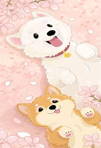 Puzzle 700 Teile Cartoon Hund 52 x 38 cm Puzzles für Erwachsene Herausforderndes Rätsel Lernspiel für Die Ganze Familie Geschenke für Frauen Männer 700 Teile Puzzle von QiHon