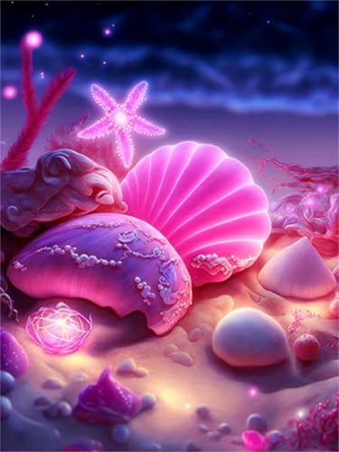 Puzzle 700 Teile Lila Muschelstrand, Puzzle Erwachsene 52 x 38 cm, Herausforderndes Rätsel, Puzzlespiele für Die Ganze Familie, Klassische Puzzles für Erwachsene 700 Teile von QiHon