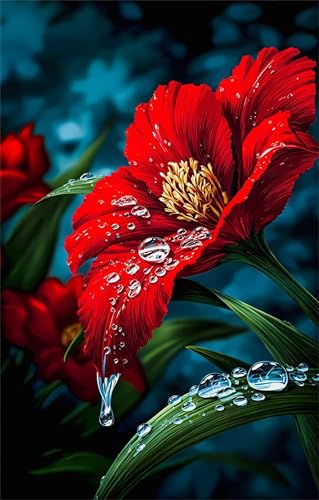 Puzzle 700 Teile Rote Blume Wassertropfen 52 x 38 cm Puzzles für Erwachsene Herausforderndes Rätsel Lernspiel für Die Ganze Familie Geschenke für Frauen Männer 700 Teile Puzzle Puzzle 700 Teile Rote Blume Wassertropfen 52 x 38 cm Puzzles für Erwachsene Herausforderndes Rätsel Lernspiel für Die Ganze Familie Geschenke für Frauen Männer 700 Teile Puzzle von QiHon