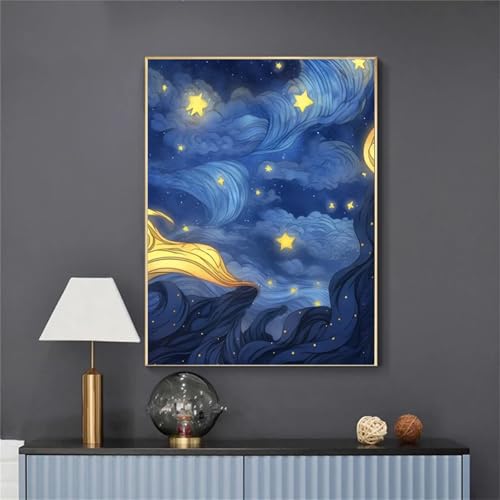 Puzzle für Erwachsene 120 Teile Blauer Sternenhimmel, 25 x 20 cm Puzzles für Erwachsene Pädagogisches Spiel Herausforderung Spielzeug 120 Teile, Puzzle Erwachsene Anspruchsvoll von QiHon