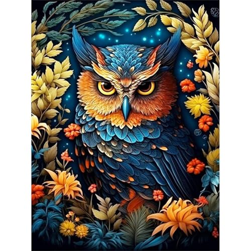 Puzzle für Erwachsene 120 Teile Blumeneule, 25 x 20 cm Puzzles für Erwachsene Pädagogisches Spiel Herausforderung Spielzeug 120 Teile, Puzzle Erwachsene Anspruchsvoll von QiHon
