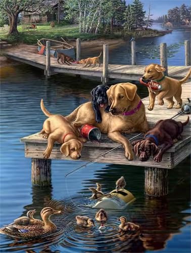 Puzzle für Erwachsene 120 Teile Dock Tiere Hunde, 25 x 20 cm Puzzles für Erwachsene Pädagogisches Spiel Herausforderung Spielzeug 120 Teile, Puzzle Erwachsene Anspruchsvoll Puzzle für Erwachsene 120 Teile Dock Tiere Hunde, 25 x 20 cm Puzzles für Erwachsene Pädagogisches Spiel Herausforderung Spielzeug 120 Teile, Puzzle Erwachsene Anspruchsvoll von QiHon