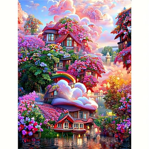 Puzzle für Erwachsene 120 Teile Fantasielandschaft, 25 x 20 cm Puzzles für Erwachsene Pädagogisches Spiel Herausforderung Spielzeug 120 Teile, Puzzle Erwachsene Anspruchsvoll von QiHon