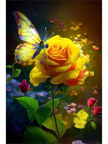 Puzzle für Erwachsene 120 Teile Gelbe Schmetterlingsblume, 25 x 20 cm Puzzles für Erwachsene Pädagogisches Spiel Herausforderung Spielzeug 120 Teile, Puzzle Erwachsene Anspruchsvoll von QiHon