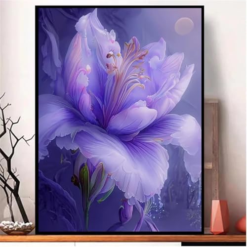 Puzzle für Erwachsene 120 Teile Lila Blume, 25 x 20 cm Puzzles für Erwachsene Pädagogisches Spiel Herausforderung Spielzeug 120 Teile, Puzzle Erwachsene Anspruchsvoll von QiHon
