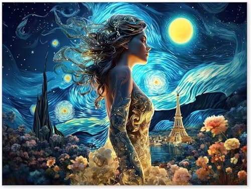 Puzzle für Erwachsene 120 Teile Mädchen Sternenhimmel, 25 x 20 cm Puzzles für Erwachsene Pädagogisches Spiel Herausforderung Spielzeug 120 Teile, Puzzle Erwachsene Anspruchsvoll Puzzle für Erwachsene 120 Teile Mädchen Sternenhimmel, 25 x 20 cm Puzzles für Erwachsene Pädagogisches Spiel Herausforderung Spielzeug 120 Teile, Puzzle Erwachsene Anspruchsvoll von QiHon