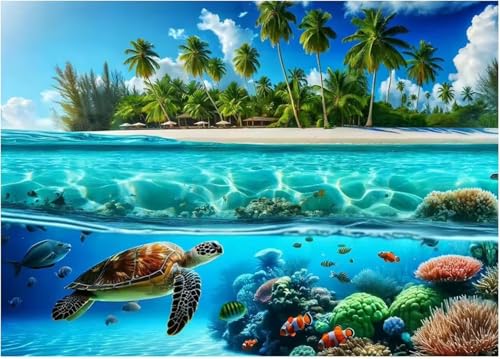 Puzzle für Erwachsene 120 Teile Meeresschildkröte, 25 x 20 cm Puzzles für Erwachsene Pädagogisches Spiel Herausforderung Spielzeug 120 Teile, Puzzle Erwachsene Anspruchsvoll von QiHon
