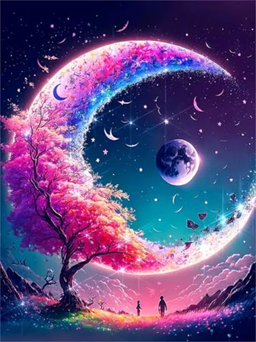 Puzzle für Erwachsene 120 Teile Mondbaumlandschaft, 25 x 20 cm Puzzles für Erwachsene Pädagogisches Spiel Herausforderung Spielzeug 120 Teile, Puzzle Erwachsene Anspruchsvoll von QiHon