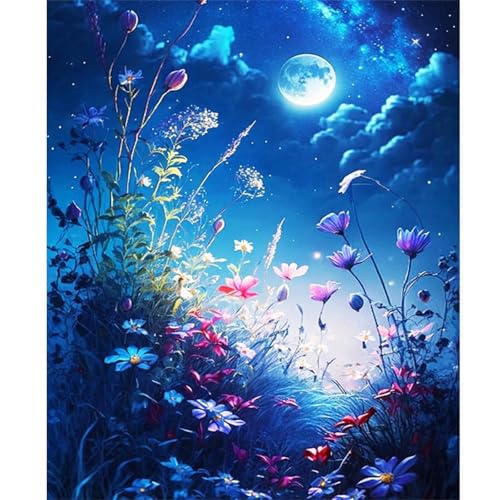 Puzzle für Erwachsene 120 Teile Mondblume, 25 x 20 cm Puzzles für Erwachsene Pädagogisches Spiel Herausforderung Spielzeug 120 Teile, Puzzle Erwachsene Anspruchsvoll von QiHon