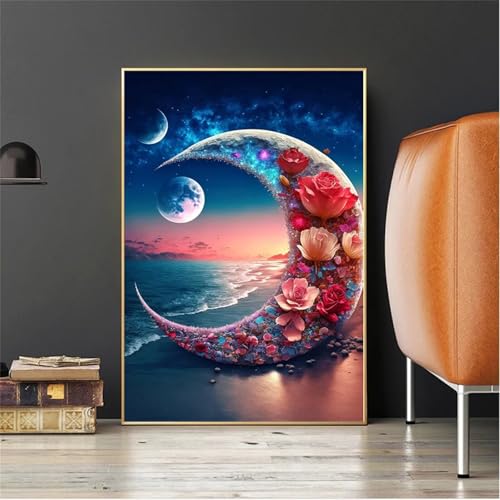 Puzzle für Erwachsene 120 Teile Mondblume, 25 x 20 cm Puzzles für Erwachsene Pädagogisches Spiel Herausforderung Spielzeug 120 Teile, Puzzle Erwachsene Anspruchsvoll von QiHon