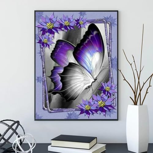 Puzzle für Erwachsene 120 Teile Schmetterling Blume Lila, 25 x 20 cm Puzzles für Erwachsene Pädagogisches Spiel Herausforderung Spielzeug 120 Teile, Puzzle Erwachsene Anspruchsvoll Puzzle für Erwachsene 120 Teile Schmetterling Blume Lila, 25 x 20 cm Puzzles für Erwachsene Pädagogisches Spiel Herausforderung Spielzeug 120 Teile, Puzzle Erwachsene Anspruchsvoll von QiHon