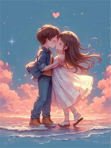 Puzzle für Erwachsene 120 Teile Strandpaar, 25 x 20 cm Puzzles für Erwachsene Pädagogisches Spiel Herausforderung Spielzeug 120 Teile, Puzzle Erwachsene Anspruchsvoll von QiHon