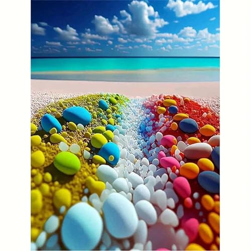 Puzzle für Erwachsene 120 Teile Strandsteine, 25 x 20 cm Puzzles für Erwachsene Pädagogisches Spiel Herausforderung Spielzeug 120 Teile, Puzzle Erwachsene Anspruchsvoll von QiHon
