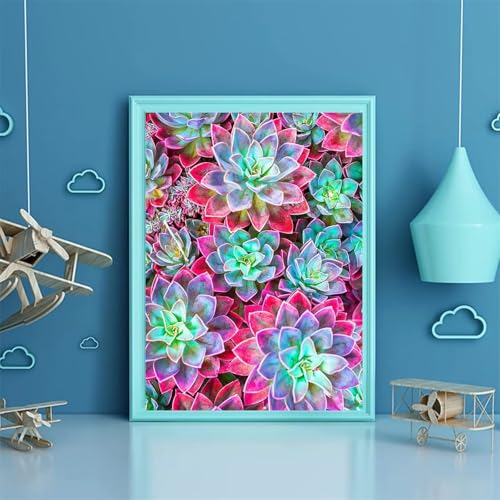 Puzzle für Erwachsene 120 Teile Sukkulenten, 25 x 20 cm Puzzles für Erwachsene Pädagogisches Spiel Herausforderung Spielzeug 120 Teile, Puzzle Erwachsene Anspruchsvoll von QiHon