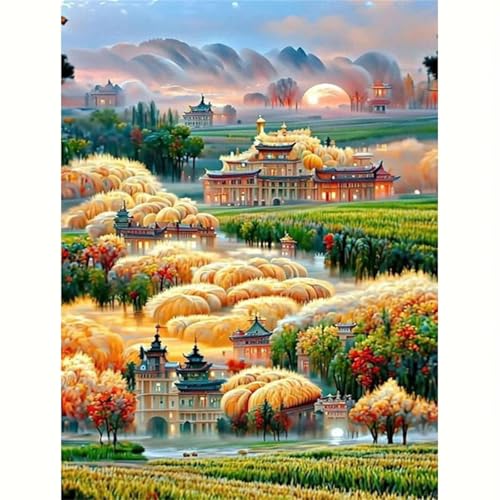 Puzzle für Erwachsene 120 Teile Traumschloss, 25 x 20 cm Puzzles für Erwachsene Pädagogisches Spiel Herausforderung Spielzeug 120 Teile, Puzzle Erwachsene Anspruchsvoll von QiHon