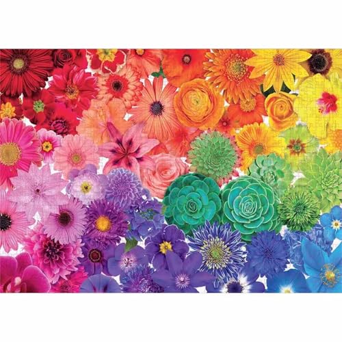 Puzzle für Erwachsene 200 Teile Blume Sukkulente, 35 x 25 cm Puzzles für Erwachsene Pädagogisches Spiel Herausforderung Spielzeug 200 Teile, Puzzle Erwachsene Anspruchsvoll von QiHon