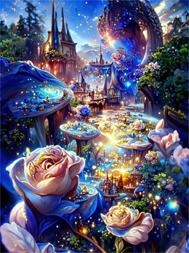 Puzzle für Erwachsene 200 Teile Schlossblume, 35 x 25 cm Puzzles für Erwachsene Pädagogisches Spiel Herausforderung Spielzeug 200 Teile, Puzzle Erwachsene Anspruchsvoll von QiHon