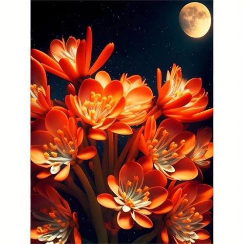 Puzzle für Erwachsene 2000 Teile Blumenmond, 100 x 70 cm Puzzles für Erwachsene Pädagogisches Spiel Herausforderung Spielzeug 2000 Teile, Puzzle Erwachsene Anspruchsvoll von QiHon