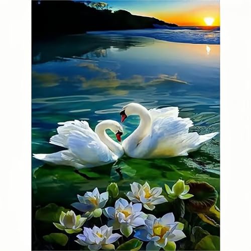Puzzle für Erwachsene 2000 Teile Blumenschwan, 100 x 70 cm Puzzles für Erwachsene Pädagogisches Spiel Herausforderung Spielzeug 2000 Teile, Puzzle Erwachsene Anspruchsvoll von QiHon