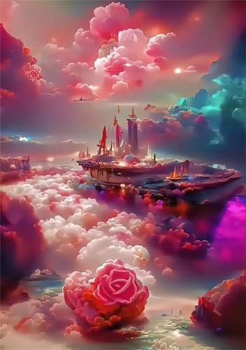 Puzzle für Erwachsene 2000 Teile Fantasiesegeln, 100 x 70 cm Puzzles für Erwachsene Pädagogisches Spiel Herausforderung Spielzeug 2000 Teile, Puzzle Erwachsene Anspruchsvoll von QiHon