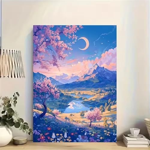 Puzzle für Erwachsene 2000 Teile Mondlandschaft, 100 x 70 cm Puzzles für Erwachsene Pädagogisches Spiel Herausforderung Spielzeug 2000 Teile, Puzzle Erwachsene Anspruchsvoll von QiHon