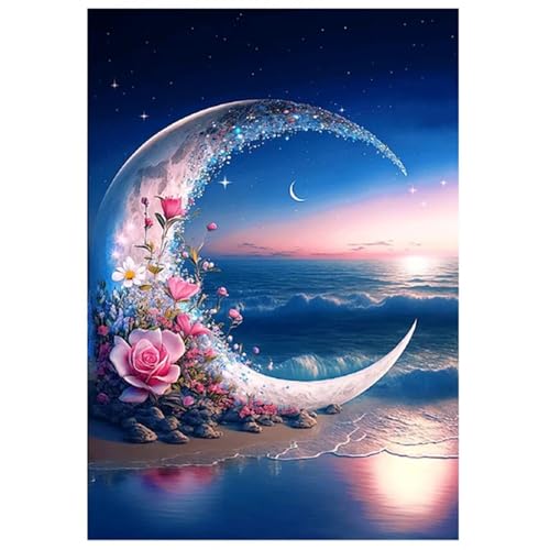 Puzzle für Erwachsene 2000 Teile Rosa Blumenmond, 100 x 70 cm Puzzles für Erwachsene Pädagogisches Spiel Herausforderung Spielzeug 2000 Teile, Puzzle Erwachsene Anspruchsvoll von QiHon