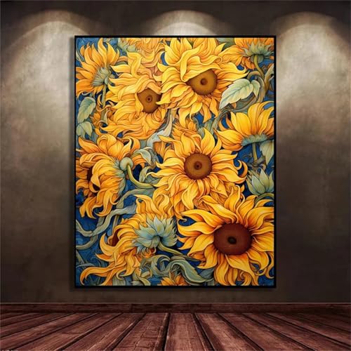 Puzzle für Erwachsene 2000 Teile Sonnenblumenlandschaft, 100 x 70 cm Puzzles für Erwachsene Pädagogisches Spiel Herausforderung Spielzeug 2000 Teile, Puzzle Erwachsene Anspruchsvoll von QiHon
