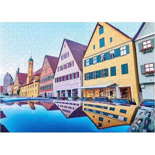 Puzzle für Erwachsene 2000 Teile Stadtlandschaft, 100 x 70 cm Puzzles für Erwachsene Pädagogisches Spiel Herausforderung Spielzeug 2000 Teile, Puzzle Erwachsene Anspruchsvoll von QiHon