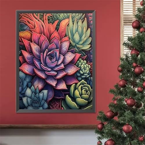 Puzzle für Erwachsene 2000 Teile Sukkulenten, 100 x 70 cm Puzzles für Erwachsene Pädagogisches Spiel Herausforderung Spielzeug 2000 Teile, Puzzle Erwachsene Anspruchsvoll von QiHon