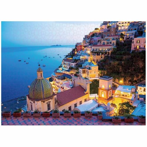 Puzzle für Erwachsene 300 Teile Küstenlandschaft, 40 x 28 cm Puzzles für Erwachsene Pädagogisches Spiel Herausforderung Spielzeug 300 Teile, Puzzle Erwachsene Anspruchsvoll von QiHon
