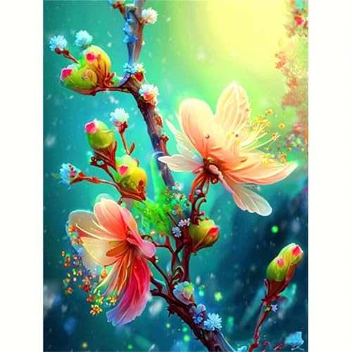Puzzle für Erwachsene 300 Teile Rosa Blumenbaum, 40 x 28 cm Puzzles für Erwachsene Pädagogisches Spiel Herausforderung Spielzeug 300 Teile, Puzzle Erwachsene Anspruchsvoll von QiHon