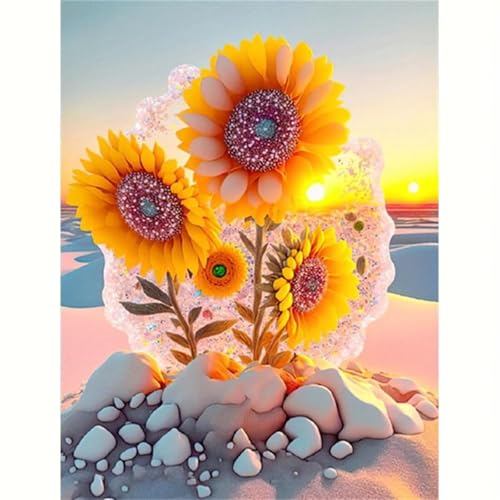 Puzzle für Erwachsene 300 Teile Sonnenaufgang Sonnenblume, 38 x 26 cm Puzzles für Erwachsene Pädagogisches Spiel Herausforderung Spielzeug 300 Teile, Puzzle Erwachsene Anspruchsvoll von QiHon
