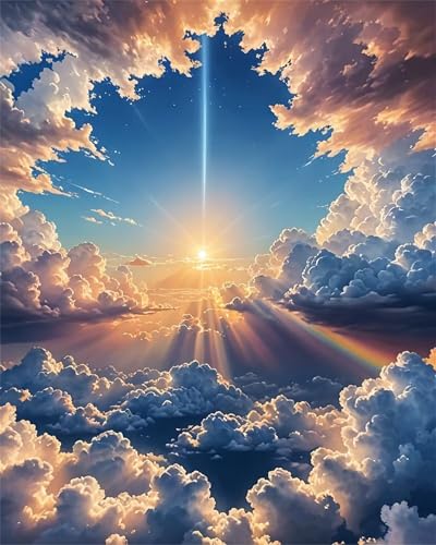 Puzzle für Erwachsene 300 Teile Sonnenaufgangslandschaft, 38 x 26 cm Puzzles für Erwachsene Pädagogisches Spiel Herausforderung Spielzeug 300 Teile, Puzzle Erwachsene Anspruchsvoll von QiHon