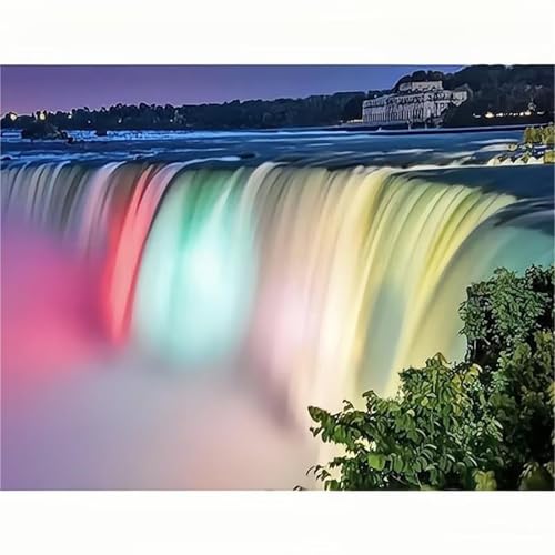 Puzzle für Erwachsene 300 Teile Wasserfalllandschaft, 38 x 26 cm Puzzles für Erwachsene Pädagogisches Spiel Herausforderung Spielzeug 300 Teile, Puzzle Erwachsene Anspruchsvoll von QiHon