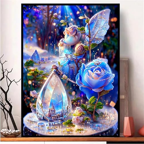 Puzzle für Erwachsene 500 Teile Blaue Rosen, 52 x 38 cm Puzzles für Erwachsene Pädagogisches Spiel Herausforderung Spielzeug 500 Teile, Puzzle Erwachsene Anspruchsvoll Puzzle für Erwachsene 500 Teile Blaue Rosen, 52 x 38 cm Puzzles für Erwachsene Pädagogisches Spiel Herausforderung Spielzeug 500 Teile, Puzzle Erwachsene Anspruchsvoll von QiHon