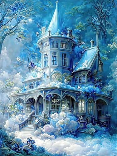 Puzzle für Erwachsene 500 Teile Blaue Schlosslandschaft, 52 x 38 cm Puzzles für Erwachsene Pädagogisches Spiel Herausforderung Spielzeug 500 Teile, Puzzle Erwachsene Anspruchsvoll Puzzle für Erwachsene 500 Teile Blaue Schlosslandschaft, 52 x 38 cm Puzzles für Erwachsene Pädagogisches Spiel Herausforderung Spielzeug 500 Teile, Puzzle Erwachsene Anspruchsvoll von QiHon