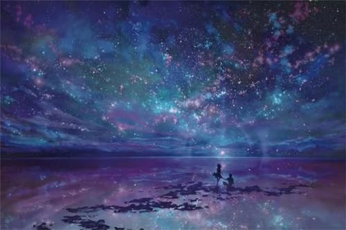 Puzzle für Erwachsene 500 Teile Blauer Sternenhimmel, 52 x 38 cm Puzzles für Erwachsene Pädagogisches Spiel Herausforderung Spielzeug 500 Teile, Puzzle Erwachsene Anspruchsvoll Puzzle für Erwachsene 500 Teile Blauer Sternenhimmel, 52 x 38 cm Puzzles für Erwachsene Pädagogisches Spiel Herausforderung Spielzeug 500 Teile, Puzzle Erwachsene Anspruchsvoll von QiHon