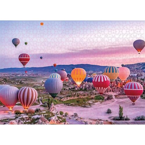 Puzzle für Erwachsene 500 Teile Heißluftballons, 52 x 38 cm Puzzles für Erwachsene Pädagogisches Spiel Herausforderung Spielzeug 500 Teile, Puzzle Erwachsene Anspruchsvoll Puzzle für Erwachsene 500 Teile Heißluftballons, 52 x 38 cm Puzzles für Erwachsene Pädagogisches Spiel Herausforderung Spielzeug 500 Teile, Puzzle Erwachsene Anspruchsvoll von QiHon